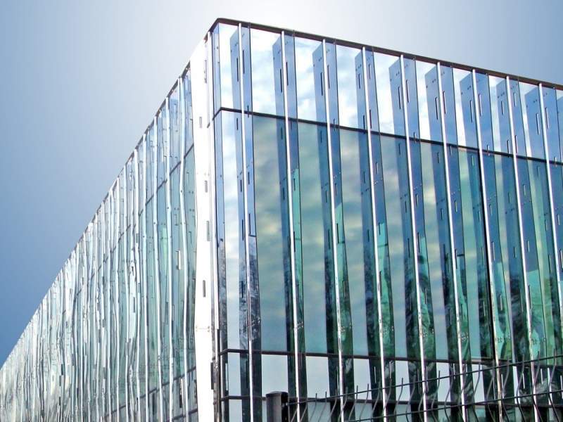 Covered Glass Facade