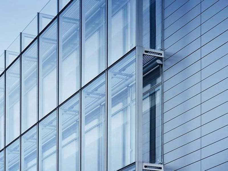 Covered Glass Facade